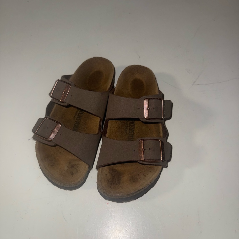 Birkenstock Kids Mocha Brown Double Buckle Sandals | EU 29 / US 11-11.5 - Picture 2 of 4